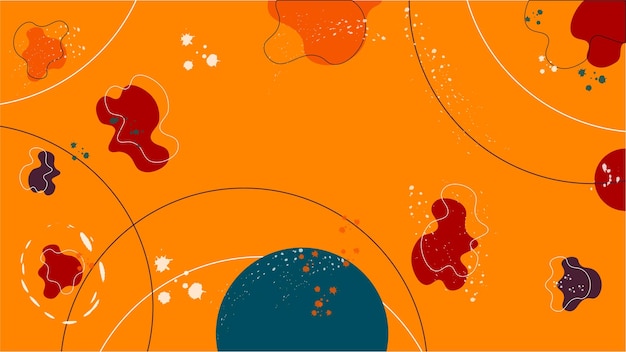 Fondo abstracto con salpicaduras y manchas