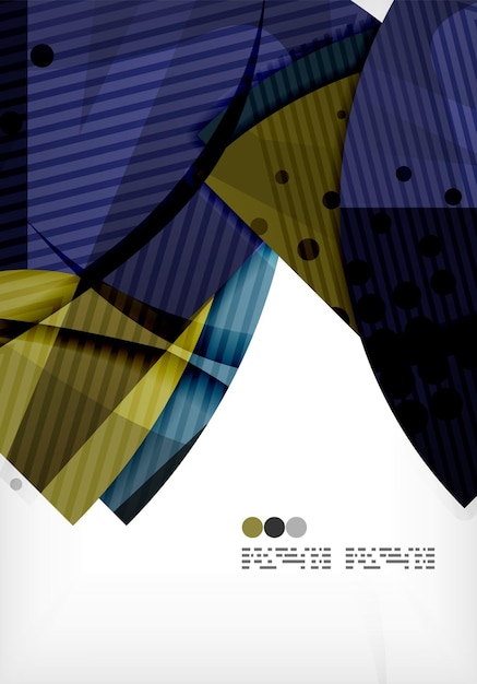 Fondo abstracto de semicírculo vector geométrico