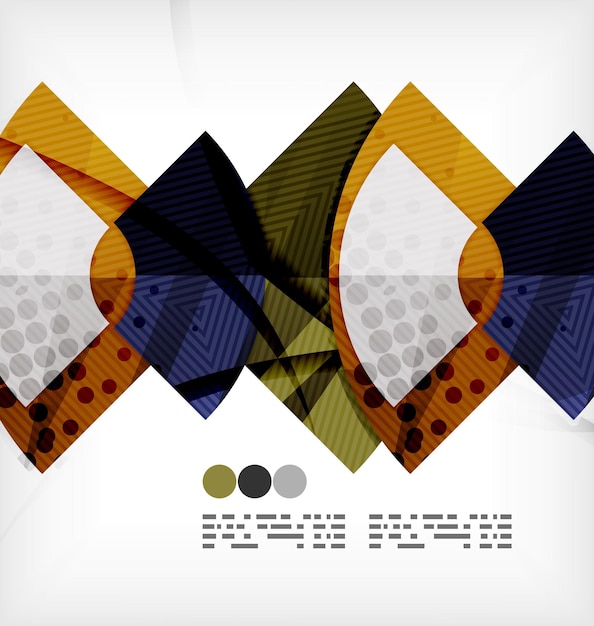 Fondo abstracto de semicírculo vector geométrico