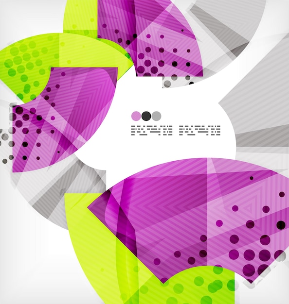 Fondo abstracto de semicírculo vector geométrico