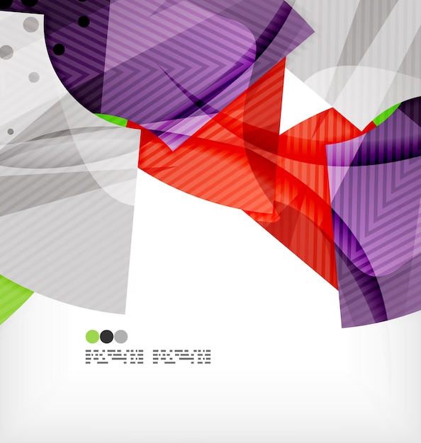 Fondo abstracto de semicírculo vector geométrico