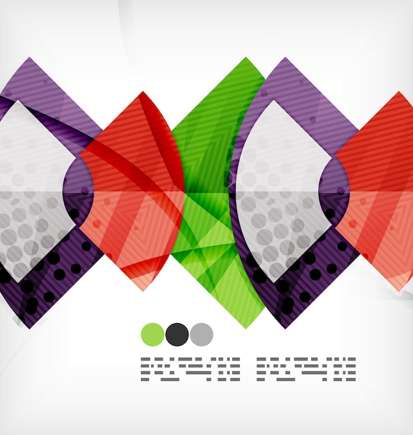 Fondo abstracto de semicírculo vector geométrico