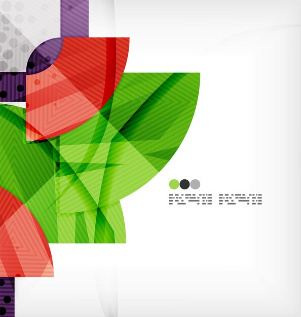 Fondo abstracto de semicírculo vector geométrico
