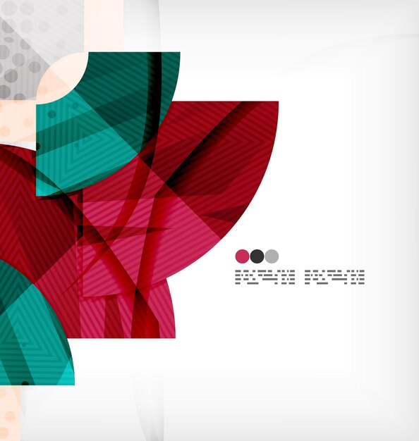 Fondo abstracto de semicírculo vector geométrico