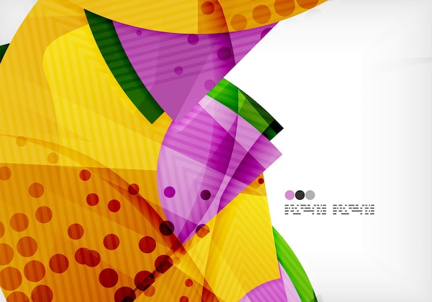 Fondo abstracto de semicírculo vector geométrico