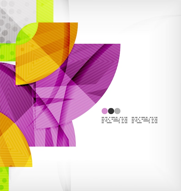 Fondo abstracto de semicírculo vector geométrico