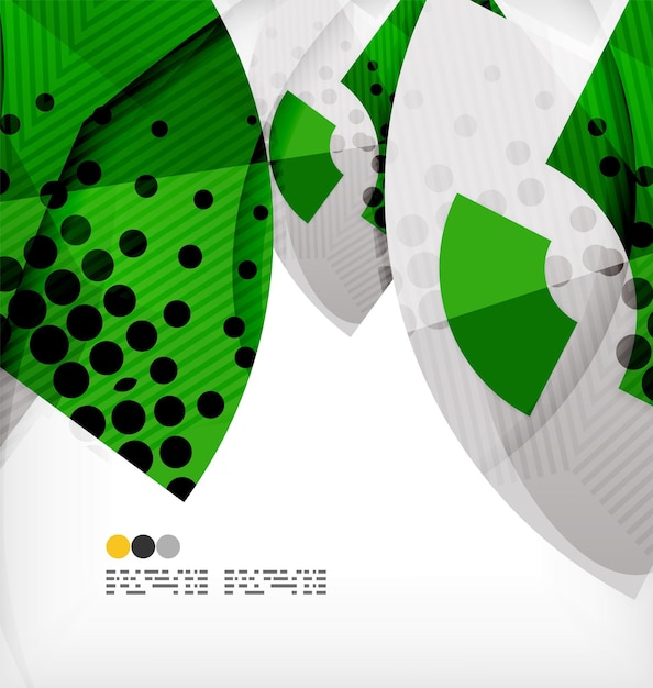 Fondo abstracto de semicírculo vector geométrico