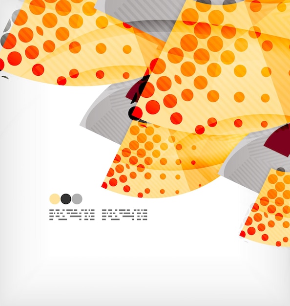 Fondo abstracto de semicírculo vector geométrico