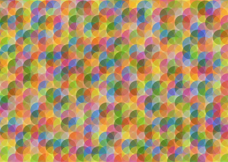 Vector fondo abstracto de semitono de color fondo con colores azul verde y rosa círculos transparentes