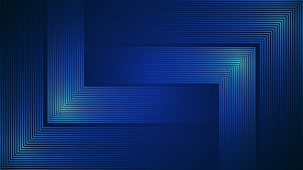 Fondo abstracto simple azul oscuro con líneas en un estilo geométrico como elemento principal