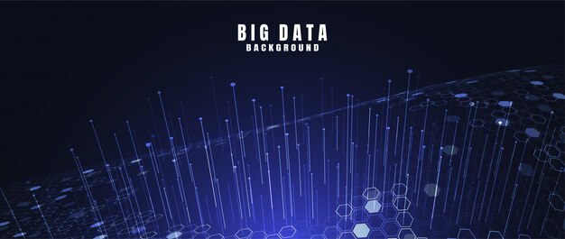 Fondo abstracto de la tecnología con datos grandes. conexión a Internet