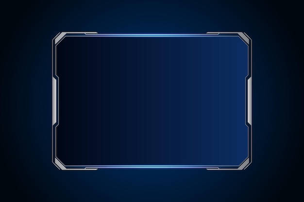 Fondo abstracto de tecnología de diseño de marco de plantilla de hud de interfaz de usuario futurista de ciencia ficción