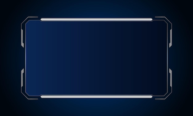 Fondo abstracto de tecnología de diseño de marco de plantilla de hud de interfaz de usuario futurista de ciencia ficción