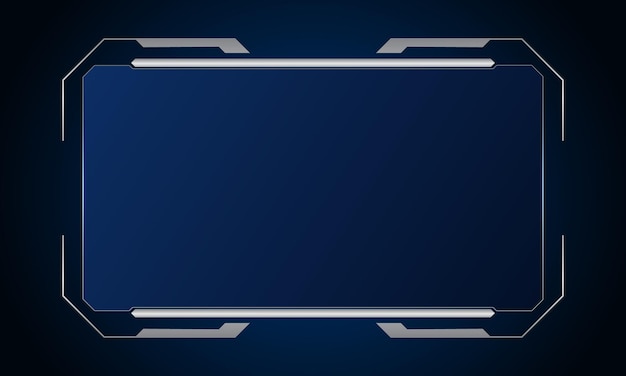 Fondo abstracto de tecnología de diseño de marco de plantilla de hud de interfaz de usuario futurista de ciencia ficción