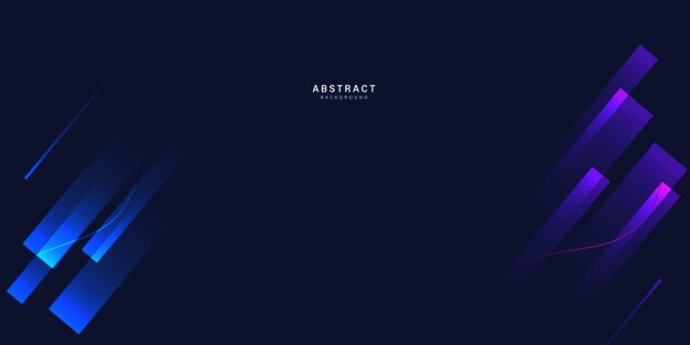 Fondo abstracto de tecnología futurista brillante azul y púrpura moderno utilizado para plantilla, vector