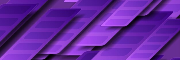 Fondo abstracto de tecnología geométrica brillante violeta brillante