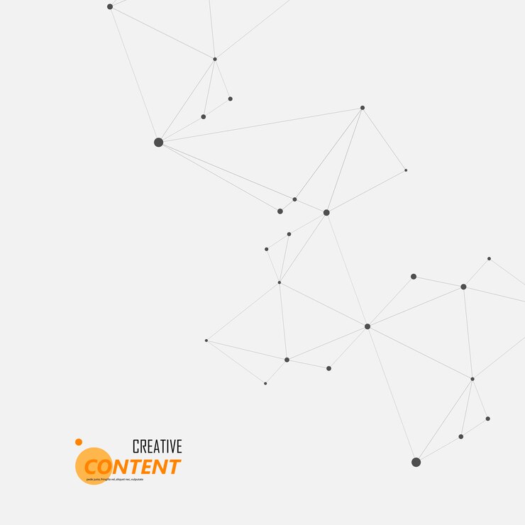 Vector fondo abstracto de tecnología con línea conectada y puntos