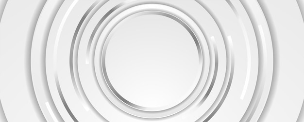 Fondo abstracto tecnológico con formas redondas metálicas