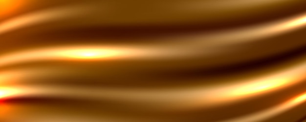 Fondo abstracto de tela de seda dorada