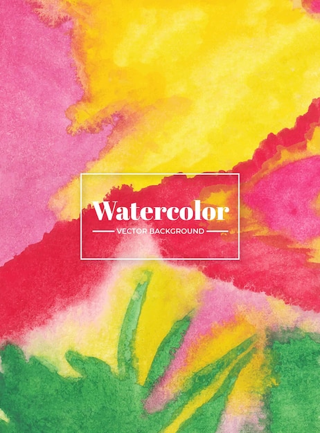 Fondo abstracto con textura de acuarela colorida hecha a mano