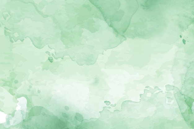 Vector fondo abstracto de textura de acuarela pastel verde