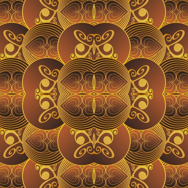 Fondo abstracto con textura sin costura color básico marrón combinado con oro se puede utilizar para el bate