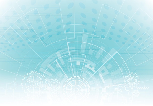 Fondo abstracto con textura de placa de circuito de tecnología Ilustración de placa base electrónica Concepto de comunicación e ingeniería Ilustración vectorial