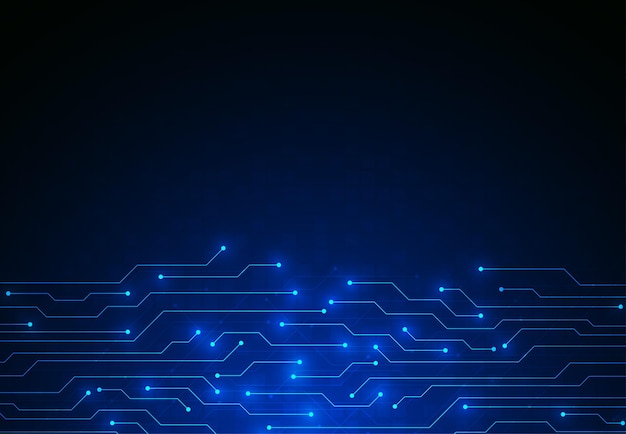 Fondo abstracto con textura de placa de circuito de tecnología Tabla electrónica de inteligencia artificial
