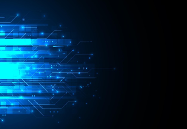 Fondo abstracto con textura de placa de circuito de tecnología Tabla electrónica de inteligencia artificial