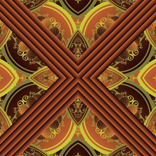 Fondo abstracto con textura transparente en color marrón con rayas doradas