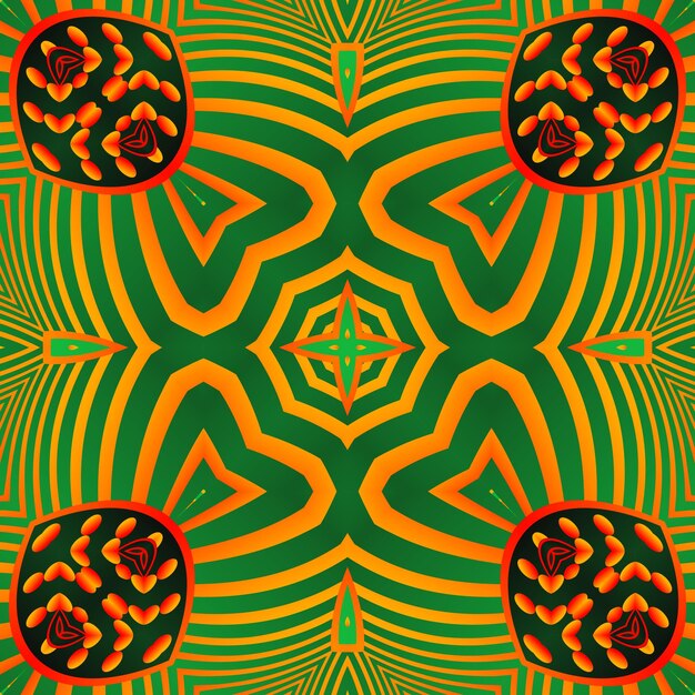 Fondo abstracto con textura transparente de color verde naranja hermoso