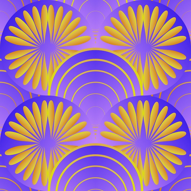 Fondo abstracto con textura transparente de vector en color azul combinado con color amarillo