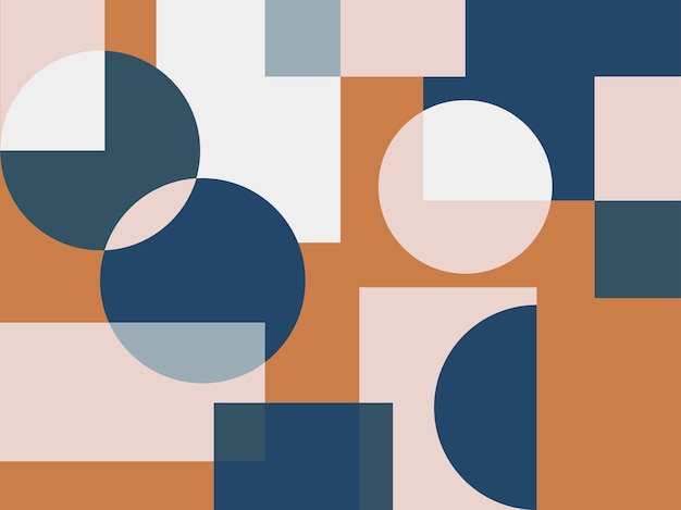 Fondo abstracto con texturas geométricas de onda de punto de línea cuadrada de medio círculo, estilo memphis