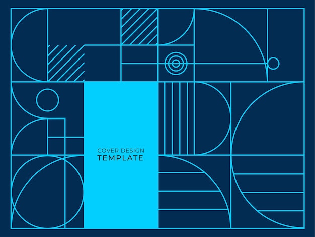 Fondo abstracto con texturas geométricas de onda de punto de línea cuadrada de medio círculo, estilo memphis