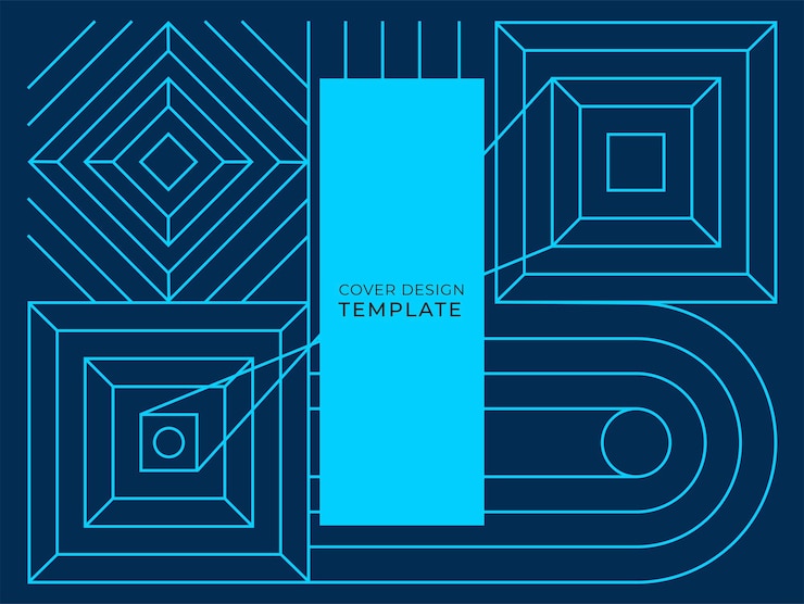 Vector fondo abstracto con texturas geométricas de onda de punto de línea cuadrada de medio círculo, estilo memphis