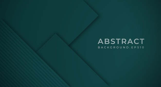 Fondo abstracto texturizado con capas de papel verde oscuro para diseño web decorativo Poster Banner