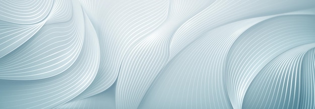 Vector fondo abstracto en tonos grises hecho de superficies de rayas curvas