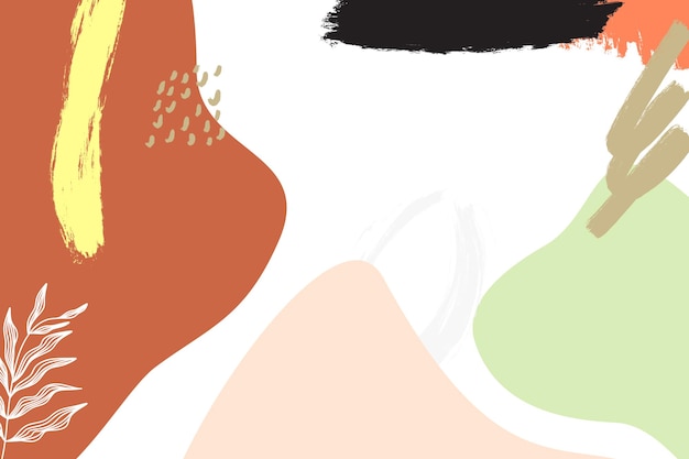 Fondo abstracto con tonos terrenales y acentos de pinceladas audaces