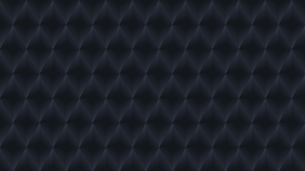 Fondo abstracto triangular negro superficie grunge renderizado en 3D