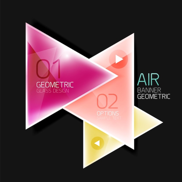 Fondo abstracto de triángulo de aire