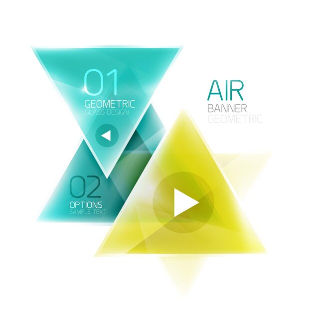 Fondo abstracto de triángulo de aire