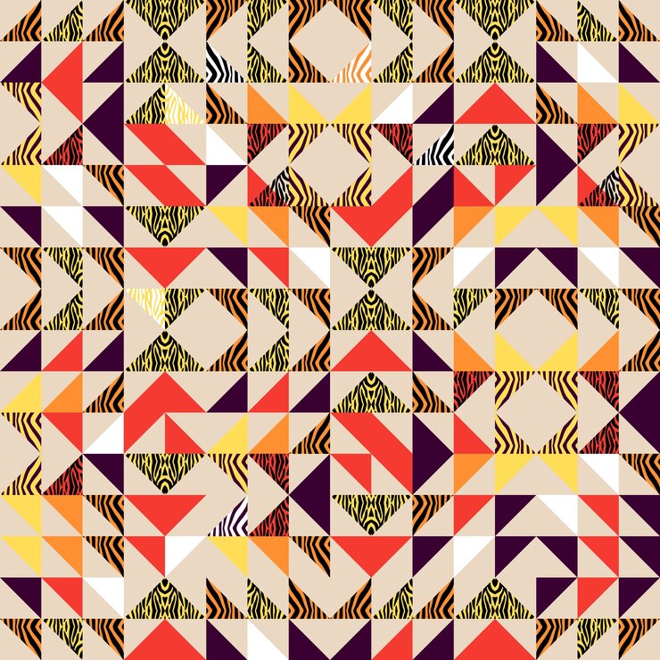 Fondo abstracto de triángulo sin fisuras