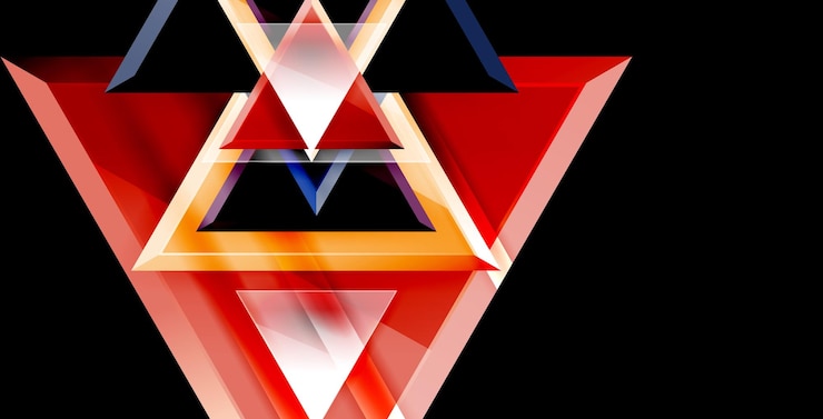 Vector fondo abstracto del triángulo