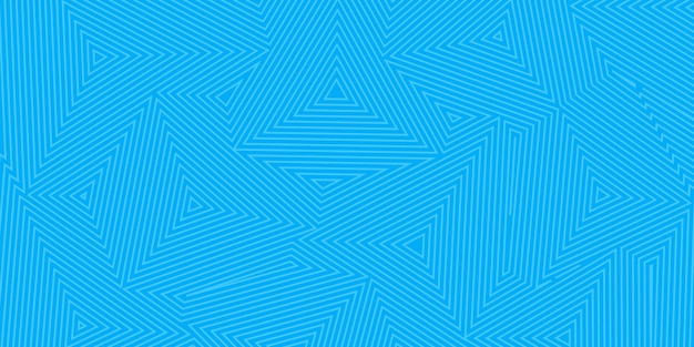 Fondo abstracto de triángulos concéntricos en colores azul claro