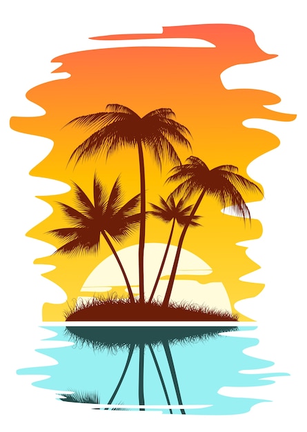 Vector fondo abstracto tropical