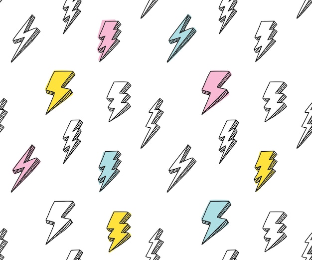 Fondo abstracto del trueno, conveniente para el patrón de la tela