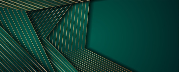 Fondo abstracto turquesa con patrón lineal dorado