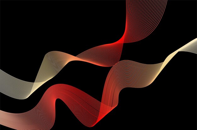 Fondo abstracto usando una colección de líneas irregulares
