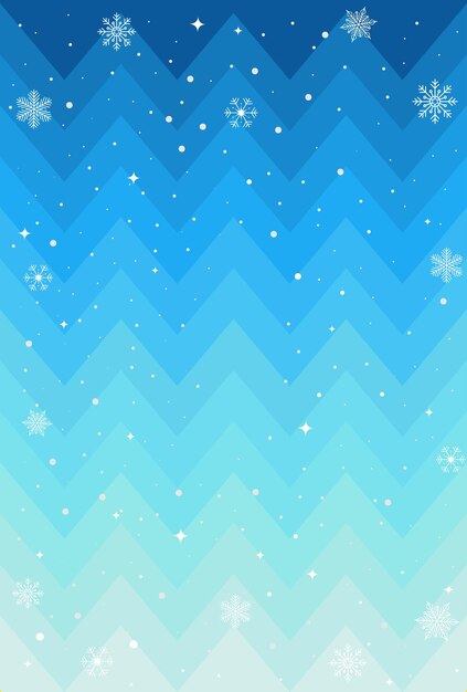 Fondo abstracto vector azul con copos de nieve