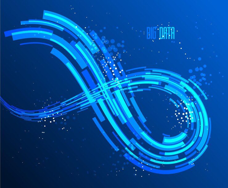 Vector fondo abstracto de vector de ciencia o tecnología, líneas dinámicas 3d en elemento de diseño de movimiento, plantilla futurista para anuncios o póster o portada. diseño futurista.